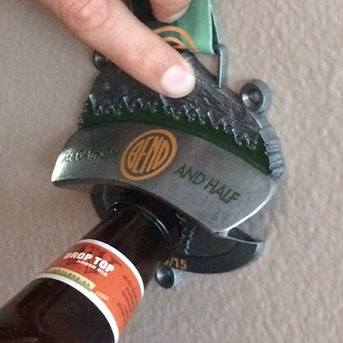 Bend bottle opener