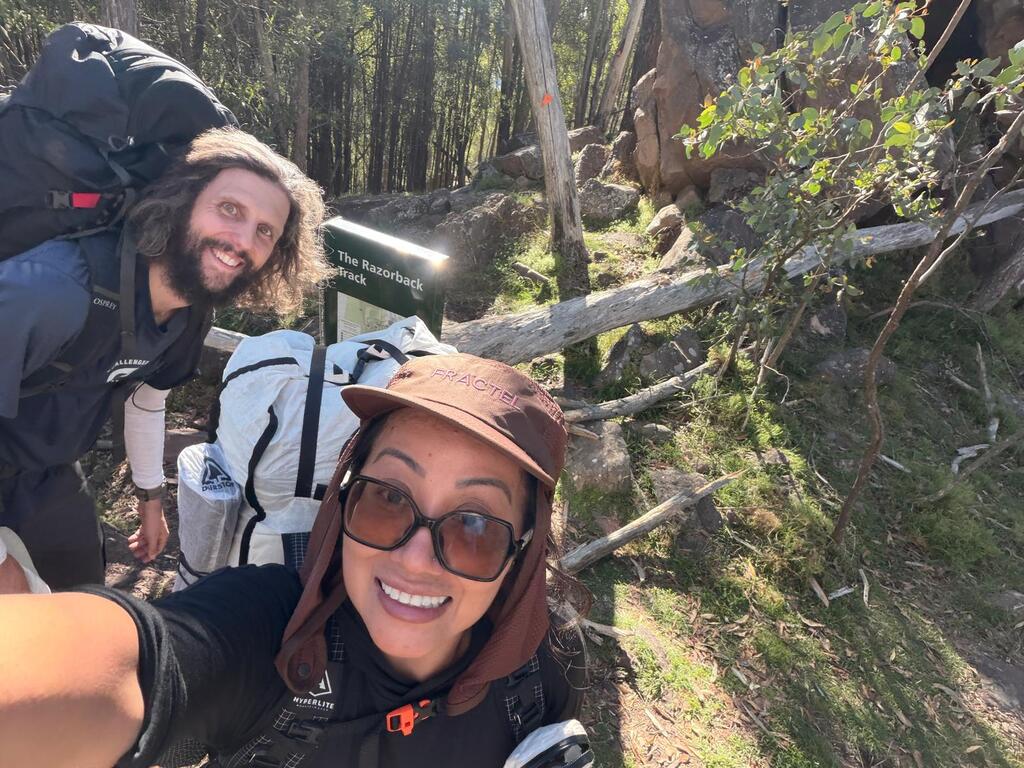 Heading along the Razorback