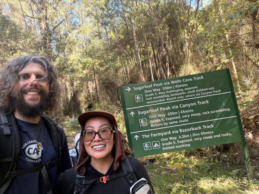 Setting out towards Sugarloaf