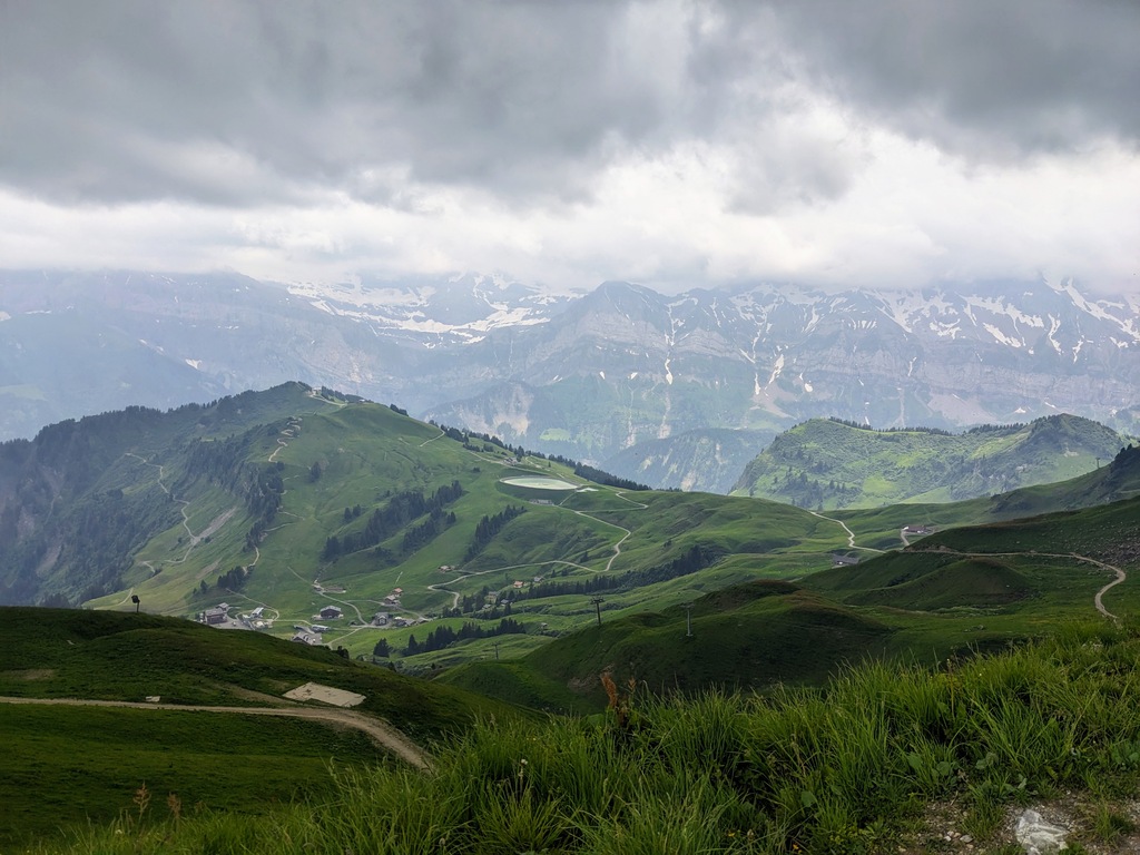 View from near the top above Champery