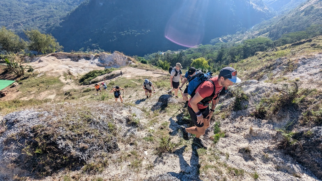 Climbing near the start